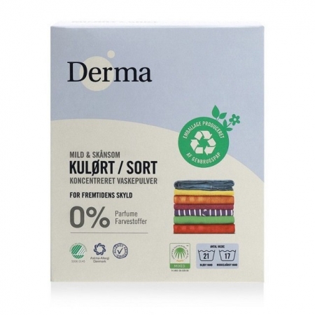 DERMA Skoncentrowany proszek do prania KOLOROWEGO certyfikowany hipoalergiczny 775g
